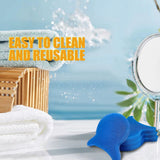 Indigopetco cleaning supplies with text 'Easy to Clean and Reusable' on a light blue background