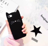 Black "I'm a Cat" iPhone Case & Gold Paw Wrap Ring Set - IndigoPetco.com