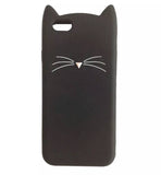 Black "I'm a Cat" iPhone Case & Rose Gold Paw Ring & Necklace Set - IndigoPetco.com