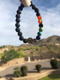Lava Bead Rainbow Paw Bracelet - IndigoPetco.com