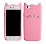 Pink "I'm a Cat" iPhone Case & Gold Paw Wrap Ring Set - IndigoPetco.com