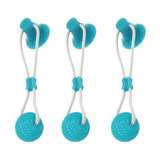 3-Pack Suction Cup Dog Tug Toys