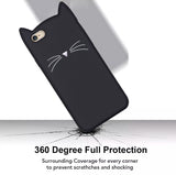 Black "I'm a Cat" iPhone Case & Rose Gold Paw Ring Set