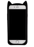 Black "I'm a Cat" iPhone Case & Rose Gold Paw Ring Set