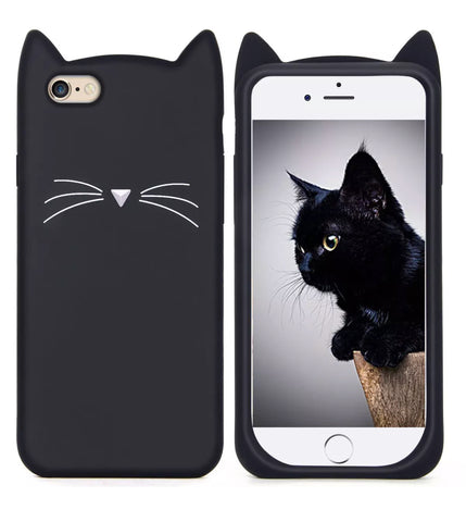 Black "I'm a Cat" iPhone Case
