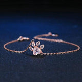 Rose Gold Paw Bracelet