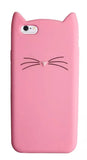 Pink "I'm a Cat" iPhone Case & Rose Gold Paw Ring & Necklace Set