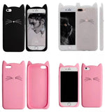 Pink "I'm a Cat" iPhone Case & Rose Gold Paw Ring Set