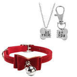 Velvet Bow Collar & BFF Necklace Set